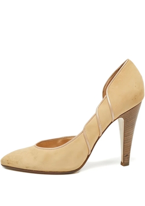 Bally Vintage 2023 pointed-toe nubuck pumps - Neutrals