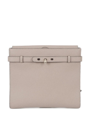 Valextra buckle leather crossbody bag - Neutrals