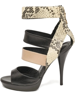 Fendi Pre-Owned 120mm leather sandals - Black