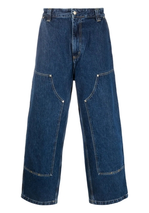 Carhartt WIP Nash DKlow-rise panelled wide-leg jeans - Blue