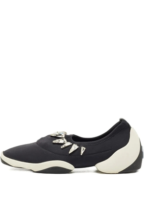 Giuseppe Zanotti Vintage crystal-embellishment sneakers - Black