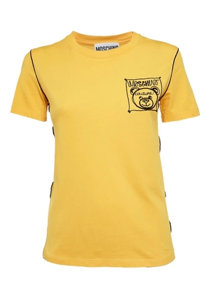 Moschino Pre-Owned Teddy Bear-embroidered T-shirt - Yellow