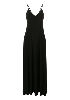 Norma Kamali v-neck maxi dress - Black
