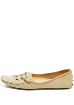 Tod's Vintage patent leather cut-out loafers - Grey