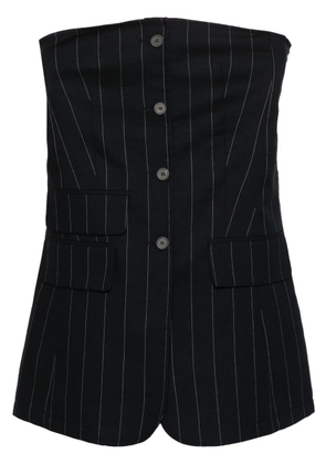 The Frankie Shop Sunny strapless top - Blue