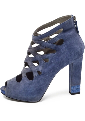 Le Silla cut-out suede boots - Blue