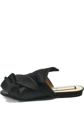 Nº21 knot detail mules - Black