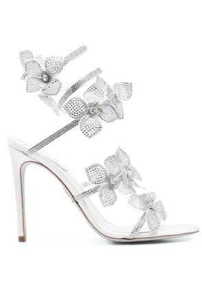 René Caovilla 105mm Floriane sandals - White