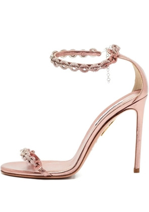 Aquazzura crystal-embellishment sandals - Pink