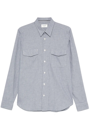 Tintoria Mattei dogtooth-pattern shirt - Blue