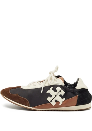 Tory Burch logo-detail lace-up sneakers - Black