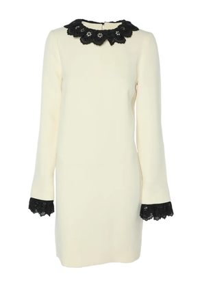 Victoria Beckham lace wool dress - Neutrals