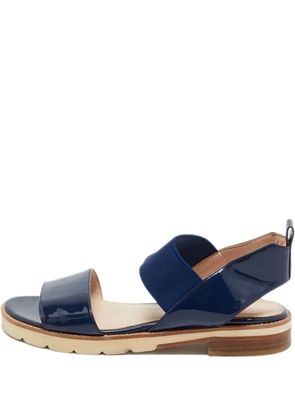 Stuart Weitzman patent-leather slingback sandal - Blue