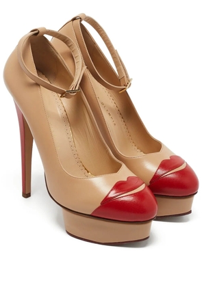 Charlotte Olympia pre-owned 155mm Kiss Me Dolores! pumps - Neutrals