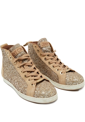 Jimmy Choo Pre-Owned glitter sneakers - Neutrals