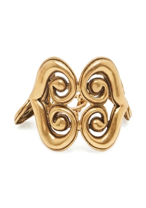 Oscar de la Renta Pre-Owned sculptural bracelet - Gold