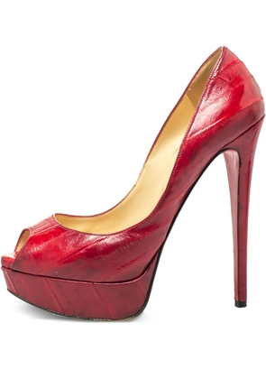 Christian Louboutin Pre-Owned 15mm Lady Peep pumps - Red