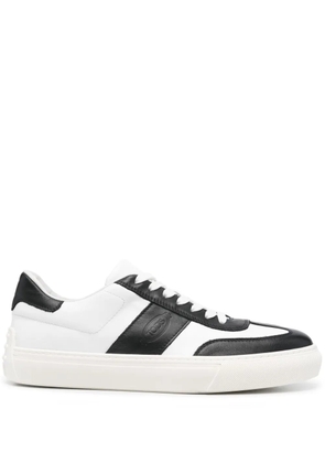 Tod's logo-debossed sneakers - White