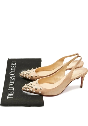 Christian Louboutin Pre-Owned Drama Spikes pumps - Neutrals