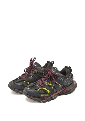Balenciaga Pre-Owned layered mesh track sneakers - Black