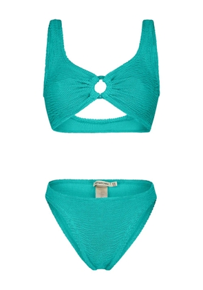 PARAMIDONNA Irina textured ring-detail bikini - Green