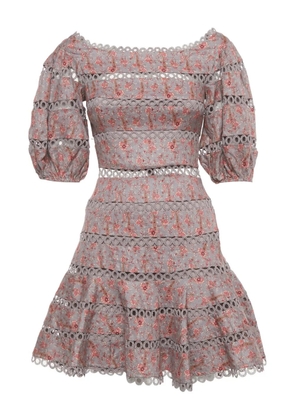 ZIMMERMANN floral mini dress - Pink
