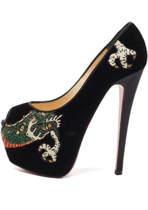 Christian Louboutin Pre-Owned Highness velvet pumps - Black