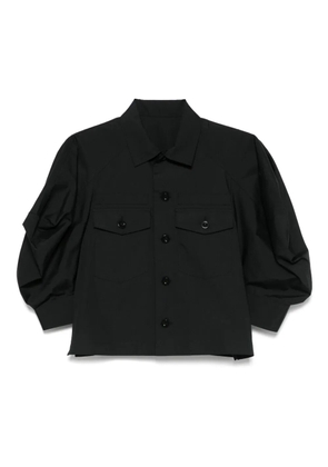 sacai poplin shirt - Black