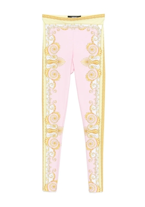Versace printed leggings - Pink
