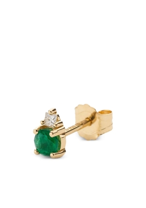 We by WHITEbIRD 18K yellow gold Aurore emerald and diamond earring