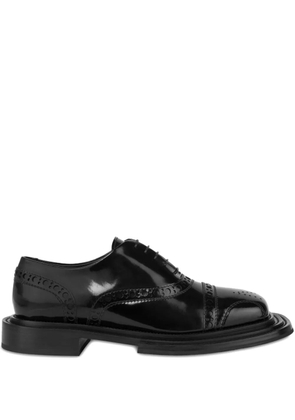 Moschino brogue-detailed monk shoes - Black