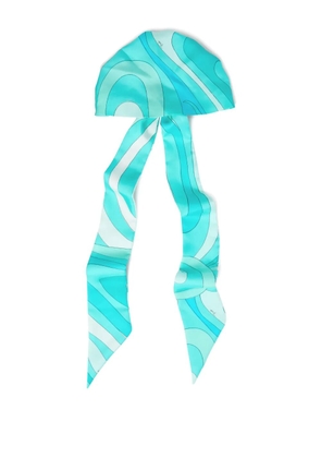 PUCCI Marmo-print bandana - Blue