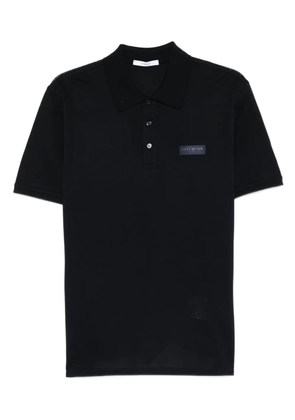 Givenchy logo-patch polo shirt - Black