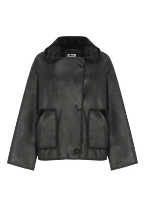 Betta Corradi fur-collar pocket coat - Black