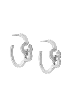 Wouters & Hendrix Technofossils hammered Link hoops - Multicolour