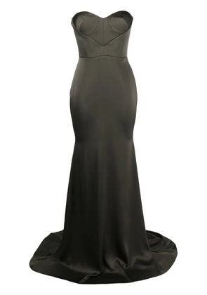 Alex Perry strapless floor-length gown - Green