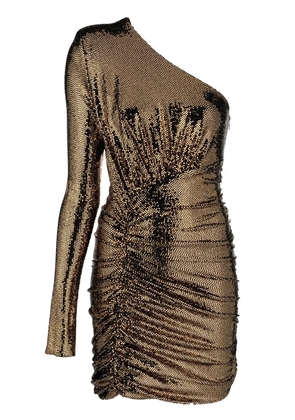 Alexandre Vauthier sequin-embellished ruched dress - Gold