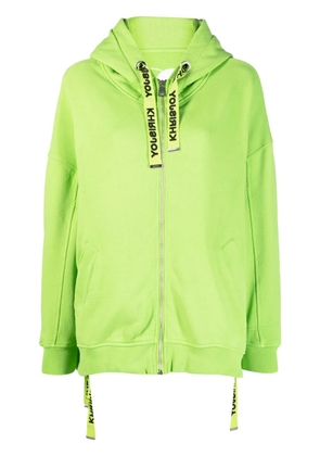 Khrisjoy oversized zip-up hoodie - Green