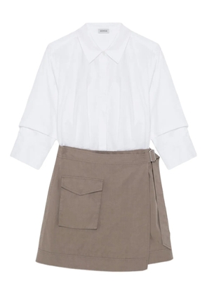 Simkhai Fraser long-sleeve mini skirt - Neutrals