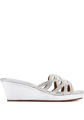 NICOLI 70mm Stina embellished sandals - Silver