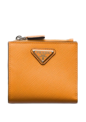 Prada small saffiano leather wallet - Orange
