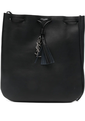 Saint Laurent medium Jean Flat tassel-charm shoulder bag - Black