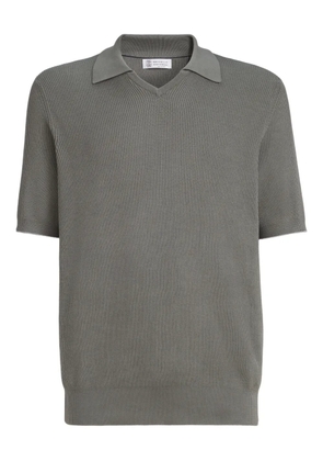 Brunello Cucinelli V-neck short-sleeve T-shirt - Grey