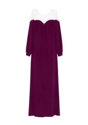 CRISTALLINI Rafaela long-sleeves maxi dress - Purple