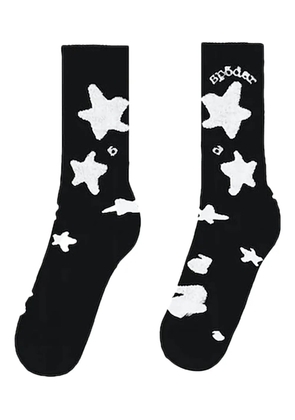 SP5DER star-print socks - Black