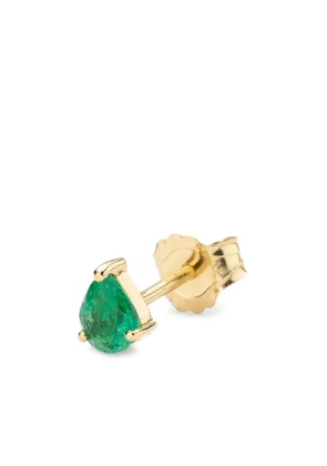 We by WHITEbIRD 18K yellow gold Pear emerald earring