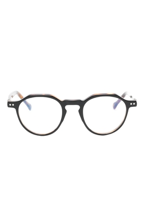 Lesca round-frame glasses - Black