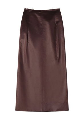 Lanvin button-detail midi skirt - Purple