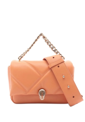 Bvlgari Pre-Owned 2010-2025 Mini Leather Serpenti Cabochon Satchel crossbody bag - Orange