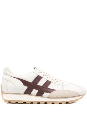 Hogan 86er suede leather H-stripe sneakers - Green